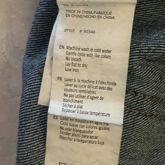 Waxed  Blue Denim Jeans in in excellent condition size 10 - Picture 8 of 9